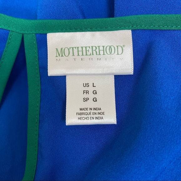 Motherhood Maternity Color Block Top/Blouse - Picture 5 of 7